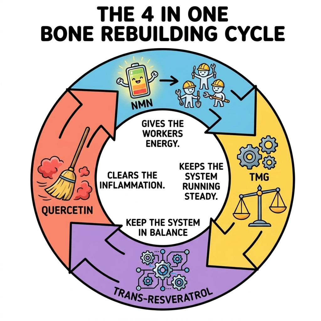 Strong Bone Needs Four Jobs Done - Not One